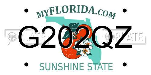 G202QZ Florida License Plate