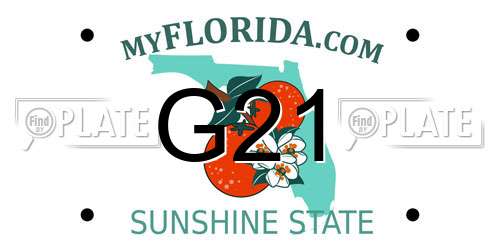 G21 Florida License Plate