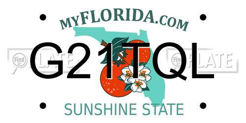 G21TQL Florida License Plate