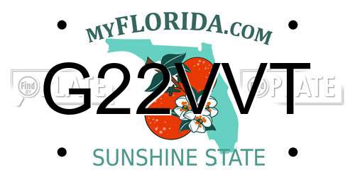 G22VVT Florida License Plate