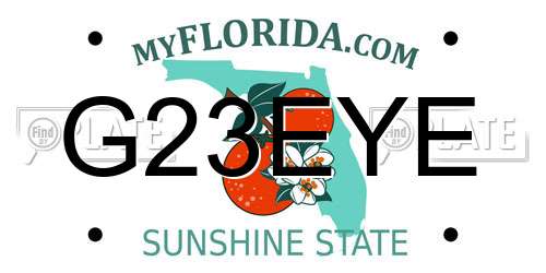 G23EYE Florida License Plate