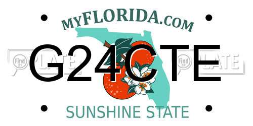 G24CTE Florida License Plate