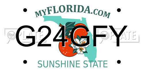 G24GFY Florida License Plate