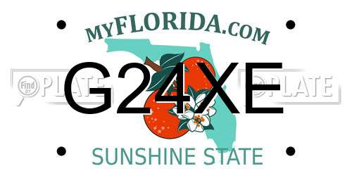 G24XE Florida License Plate