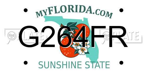 G264FR Florida License Plate