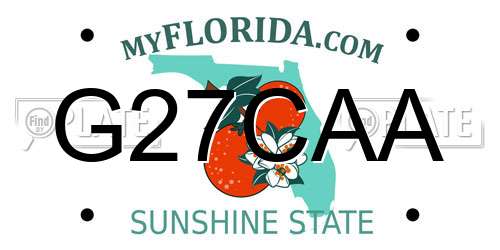 G27CAA Florida License Plate
