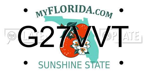 G27VVT Florida License Plate