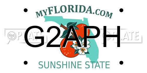 G2APH Florida License Plate