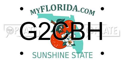G2CBH Florida License Plate