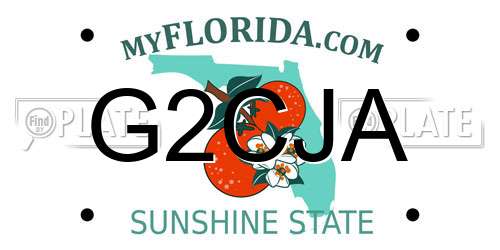 G2CJA Florida License Plate