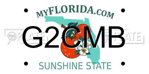 G2CMB Florida License Plate