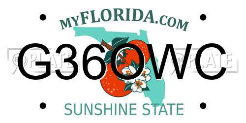 G36OWC Florida License Plate