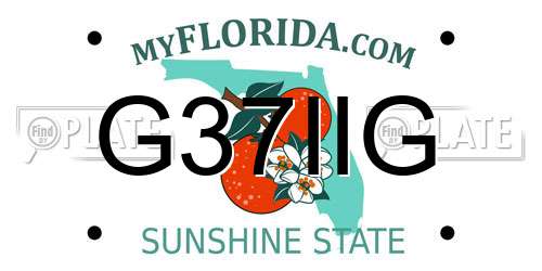 G37IIG Florida License Plate
