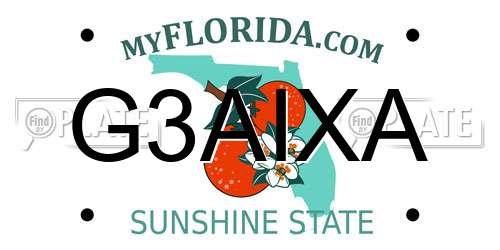 G3AIXA Florida License Plate