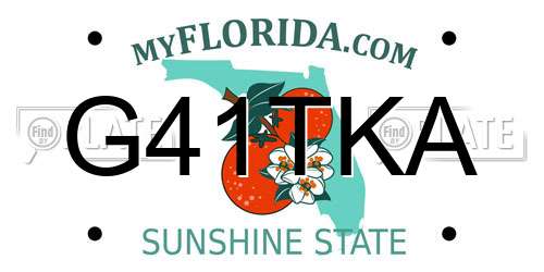 G41TKA Florida License Plate