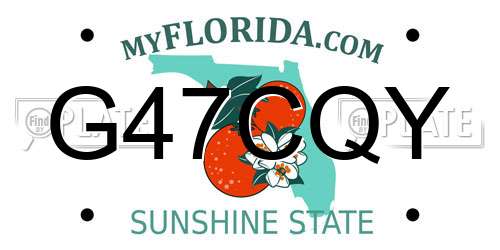 G47CQY Florida License Plate