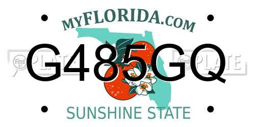 G485GQ Florida License Plate