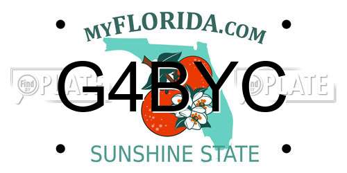 G4BYC Florida License Plate