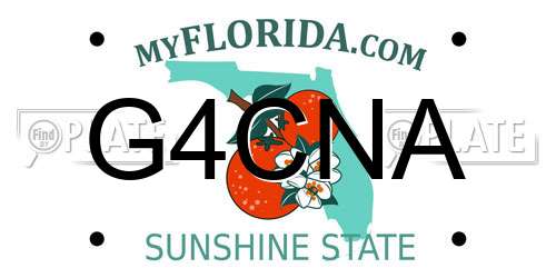 G4CNA Florida License Plate
