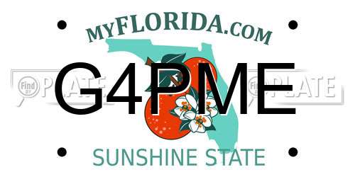 G4PME Florida License Plate