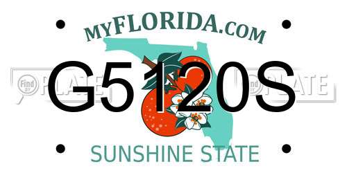 G5120S Florida License Plate