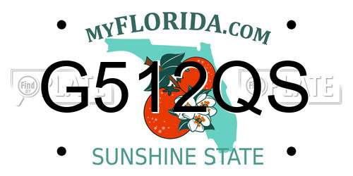G512QS Florida License Plate
