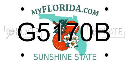 G5170B Florida License Plate