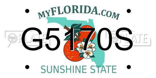 G5170S Florida License Plate