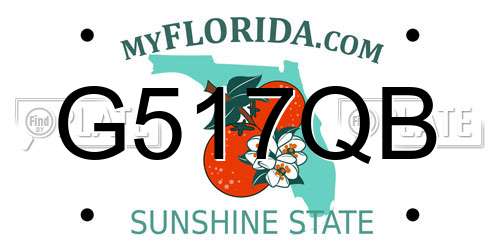 G517QB Florida License Plate