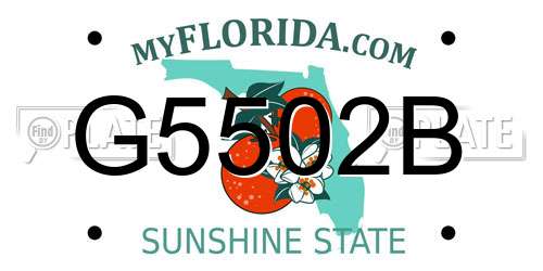 G5502B Florida License Plate