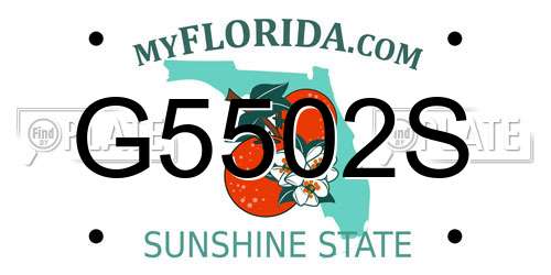 G5502S Florida License Plate