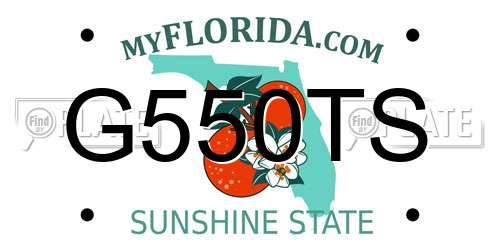 G550TS Florida License Plate