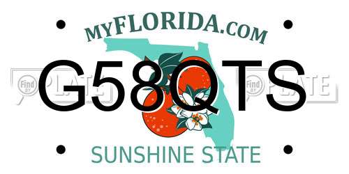 G58QTS Florida License Plate