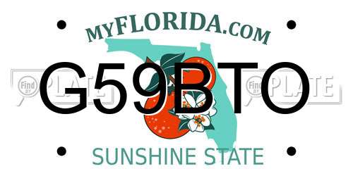 G59BTO Florida License Plate