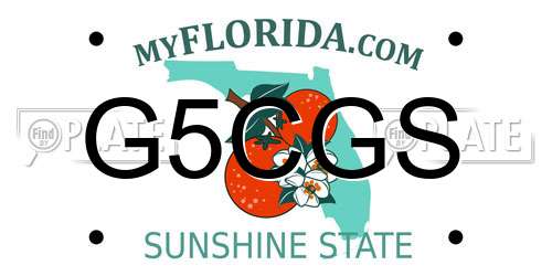 G5CGS Florida License Plate