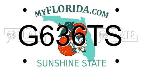 G636TS Florida License Plate