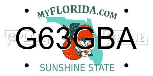 G63GBA Florida License Plate