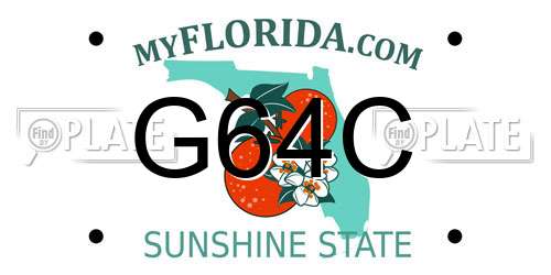 G64C Florida License Plate