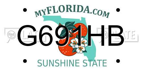 G691HB Florida License Plate