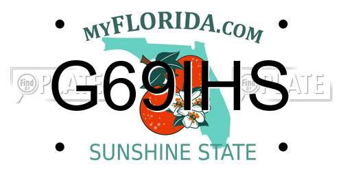 G69IHS Florida License Plate
