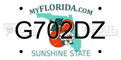 G702DZ Florida License Plate
