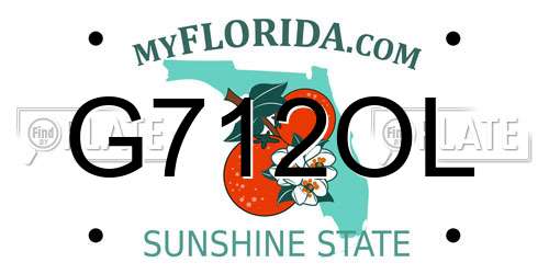 G712OL Florida License Plate