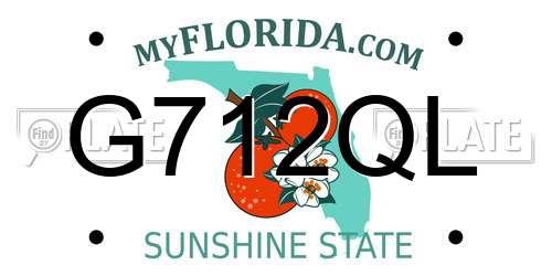 G712QL Florida License Plate