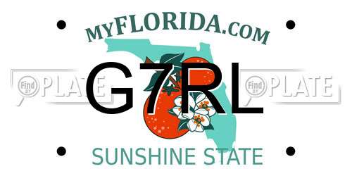 G7RL Florida License Plate
