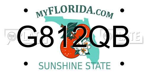 G812QB Florida License Plate