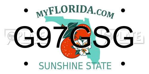 G97GSG Florida License Plate