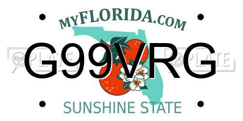 G99VRG Florida License Plate