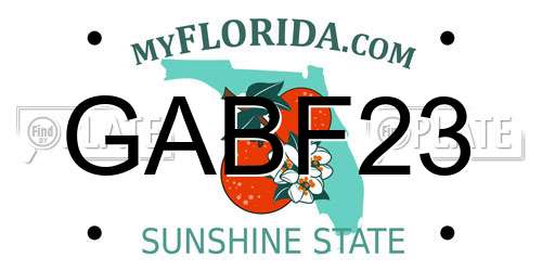 GABF23 Florida License Plate