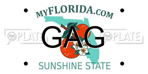 GAG Florida License Plate