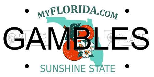 GAMBLES Florida License Plate